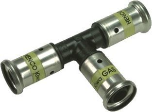 Henco Gas pers t-stuk 40 x 32 x 32 MM kunststof 11PKG-403232